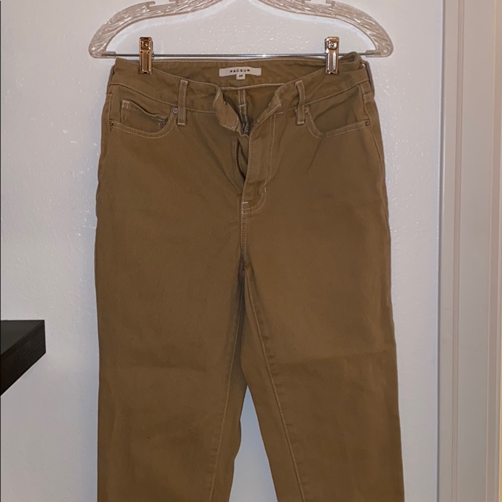 camel colored pacsun jeans